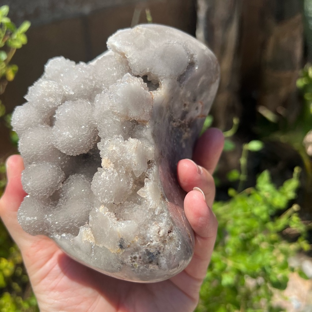 Quartz Crystal bubble druzy Freeform. Sparkly - Picture 8 of 8